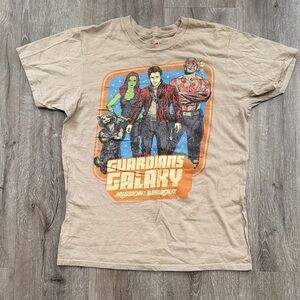 Disney Guardians of the Galaxy Tan Graphic Tee